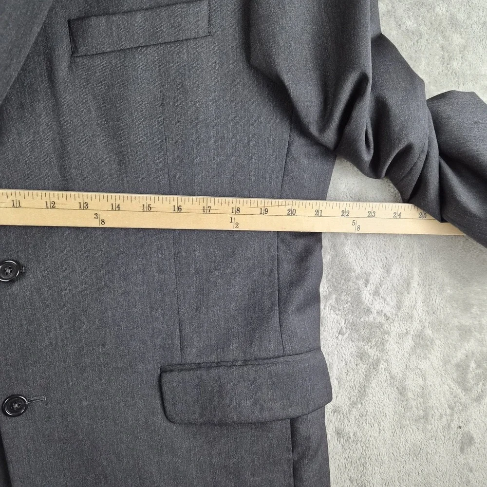 Jos A Bank Blazer Jacket Mens 44 Charcoal Gray Wool Gordon 2 Buttons Sport Coat